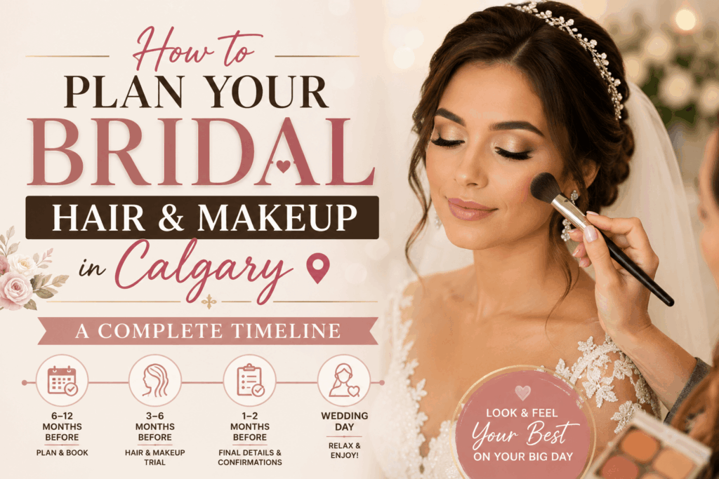 How to Plan Your Bridal Hair & Makeup in Calgary A Complete Timeline