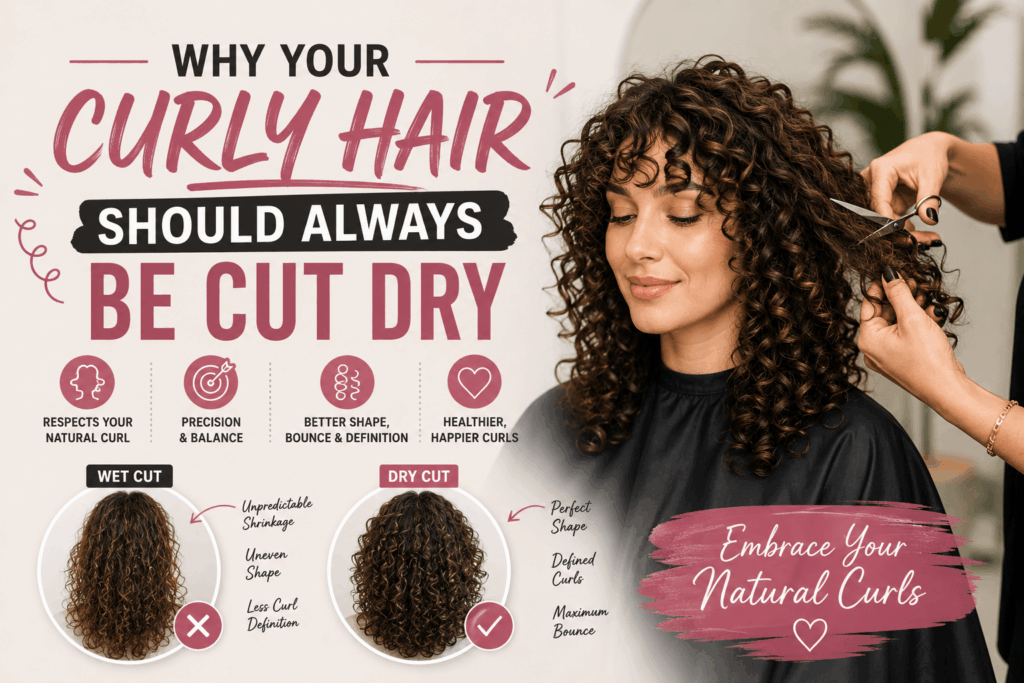 Why Your Curly Hair Should Always Be Cut Dry