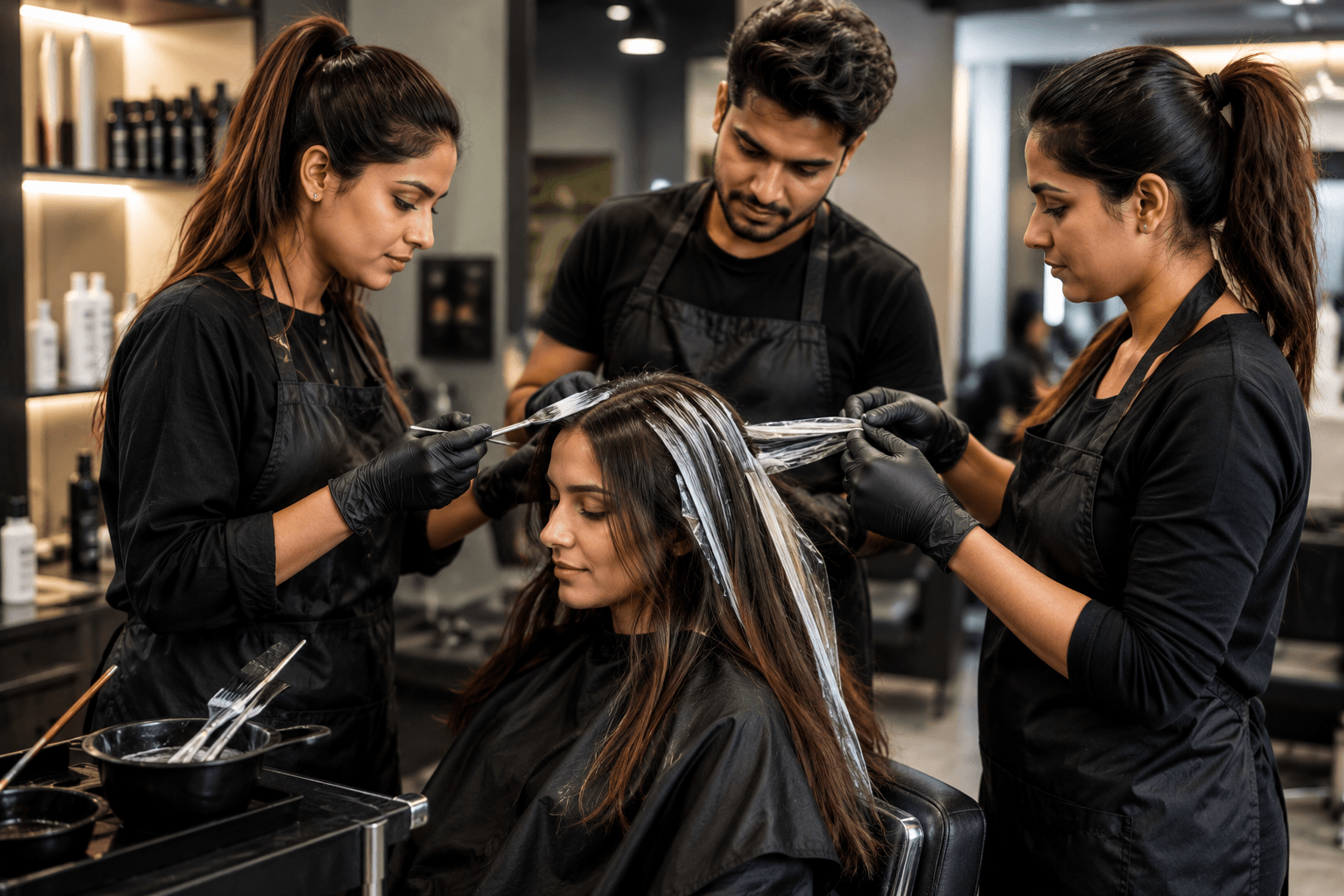 hair color service
